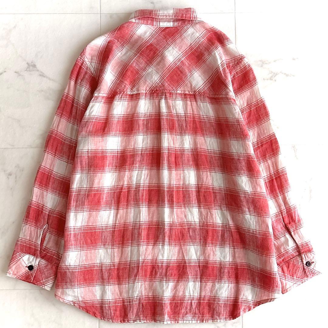 美品✨ ロンハーマン リネン100% シャツ チェック 羽織