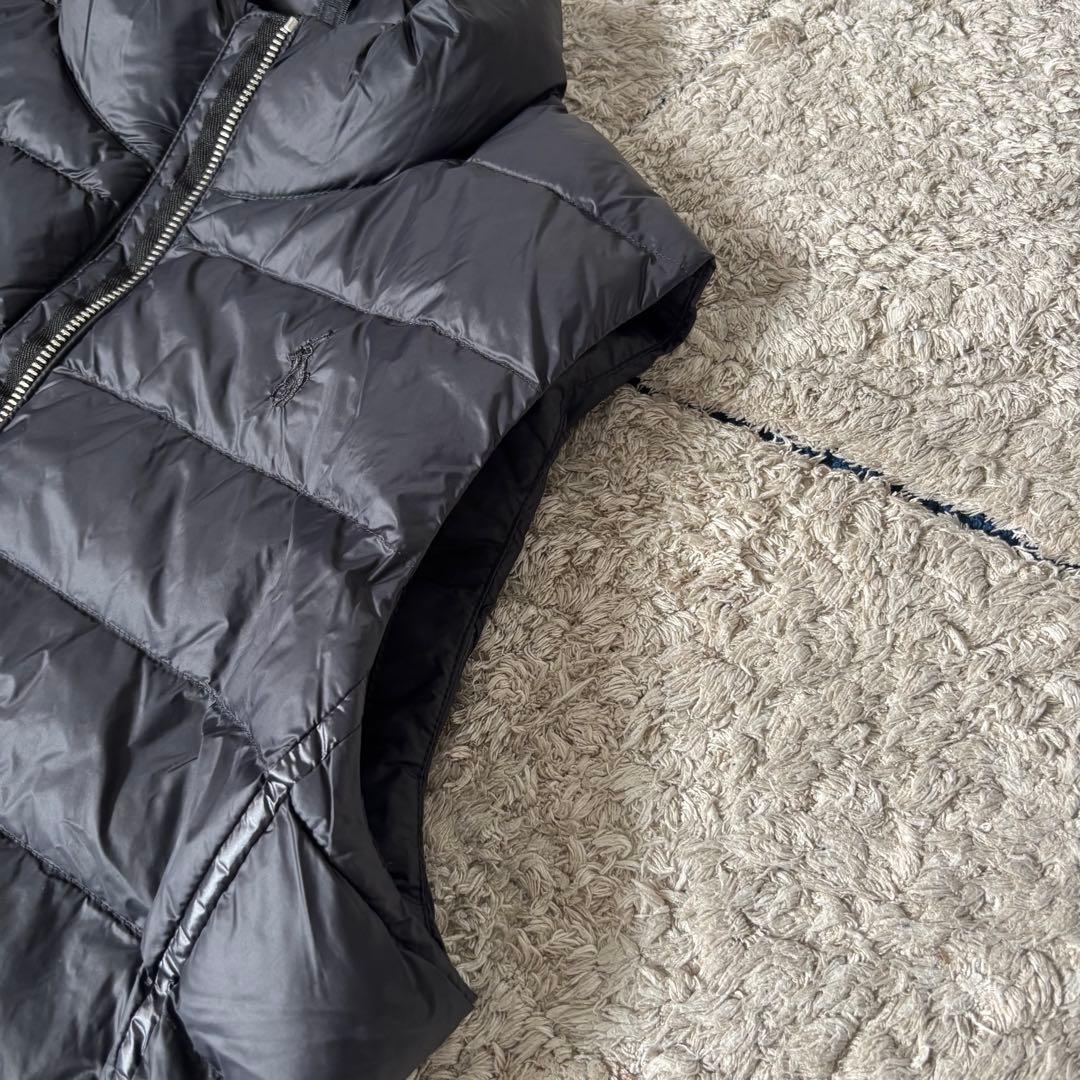 【美品✨】ポロラルフローレン　ベスト　中綿　パッカブル　ブラック　黒　ポニー刺繍