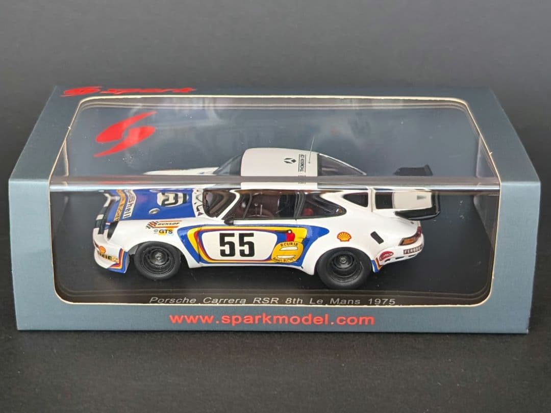 スパーク 1/43 ポルシェ カレラ RSR 1975年 ル・マン24時間 8位