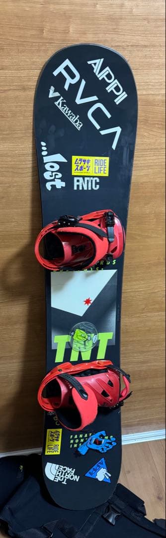 TNT スノーボード 赤バインディング
