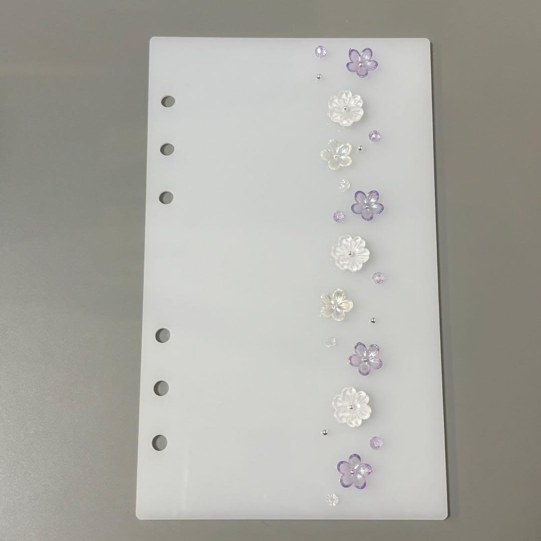 ✨塩鯖 ✨A6 アクリルレジンバインダー　リング付き×2