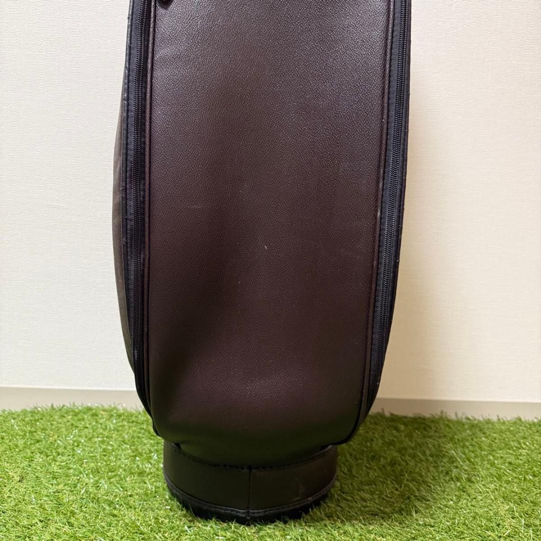 kasco キャスコ キャディバッグ ゴルフバッグ オーストリッチ レザー