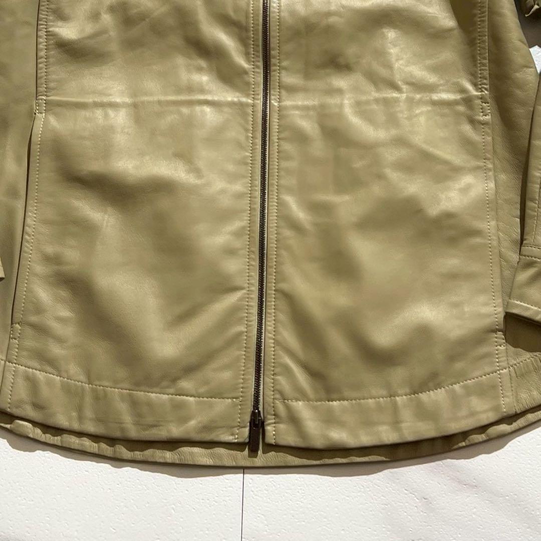 【未使用•タグ付✨】JOSEPE レザージャケット 22SS 超軽量 ベージュ