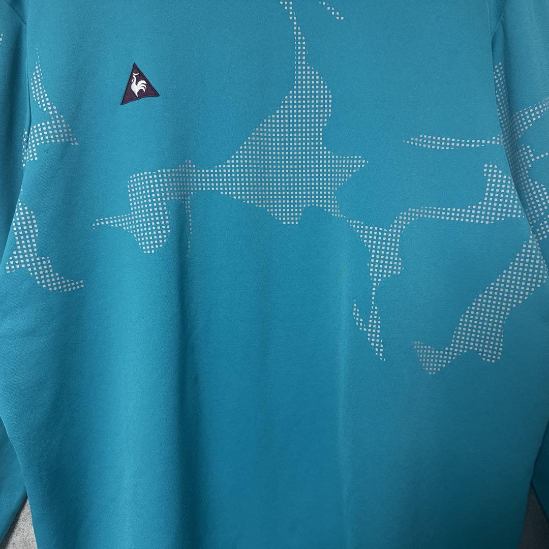 le coq sportif golf ルコック モックネック ターコイズ L