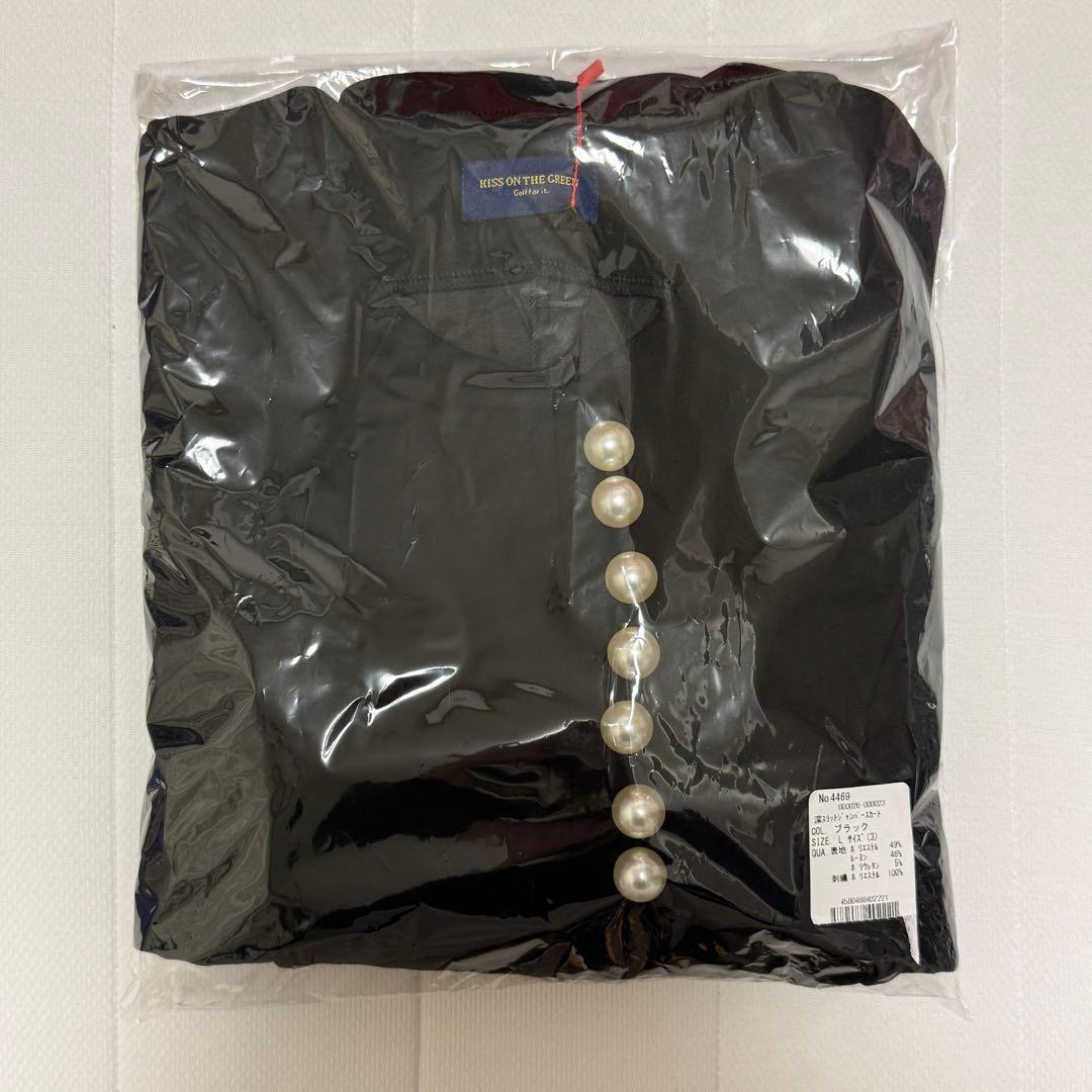 新品　キスオンザグリーン　ゴルフウェア　ワンピース　ブラック Lサイズ