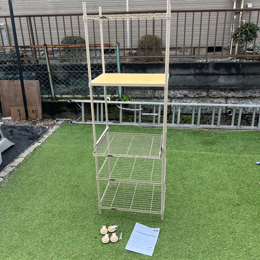 ドウシシャ　ルミナス 幅60cm 5段リシェ スライドシェルフ付ラック60W