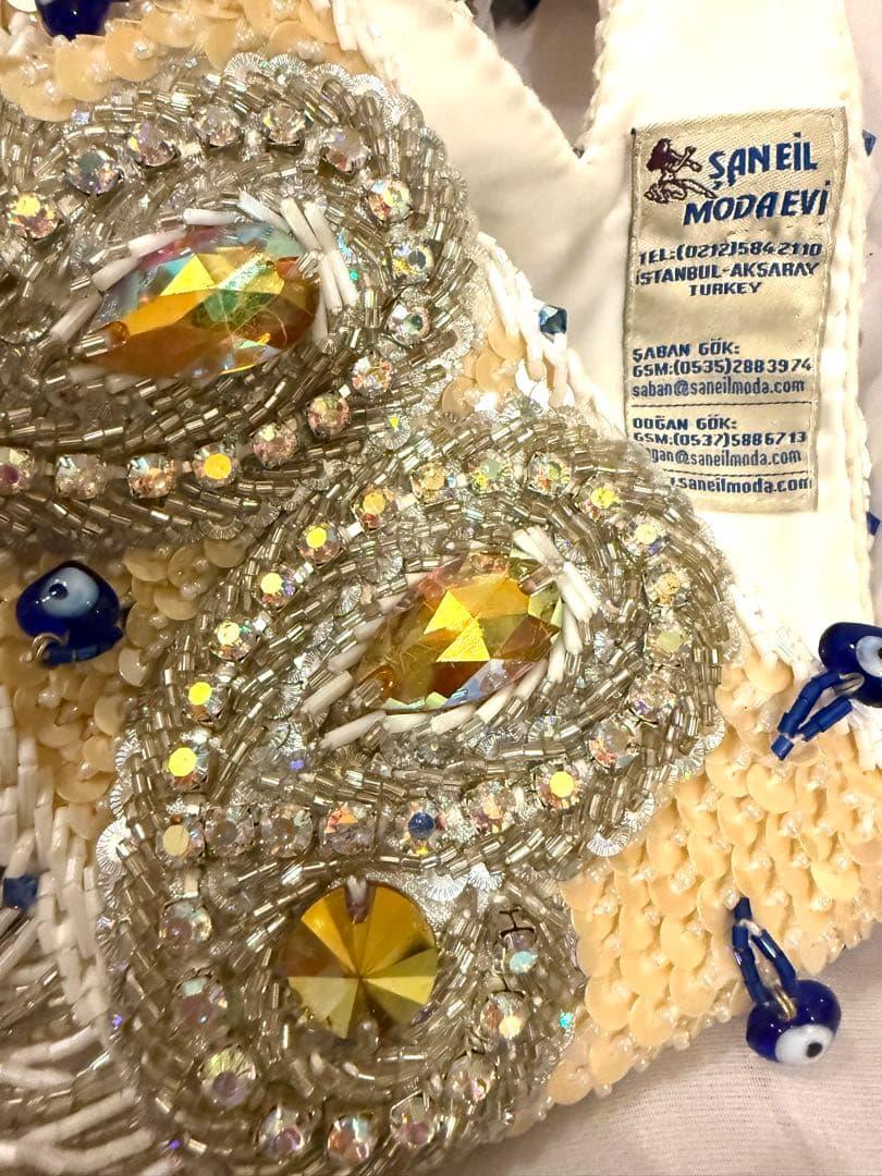 ベリーダンス 衣装‼️トルコの有名デザイナー豪華キラキラ輝くスワロフスキーフリンジ