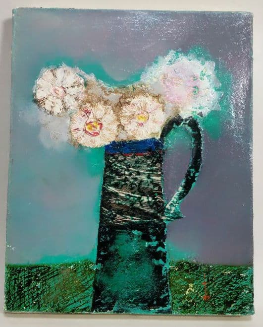 《花》大塚健二 油絵 F3