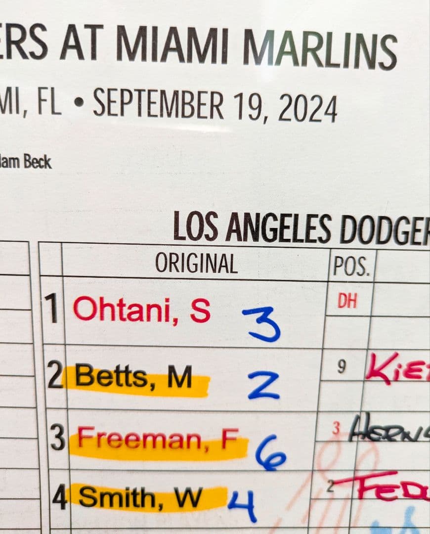 【早い者勝ち】大谷翔平 伝説の日 ラインナップカード MLBホログラム認証