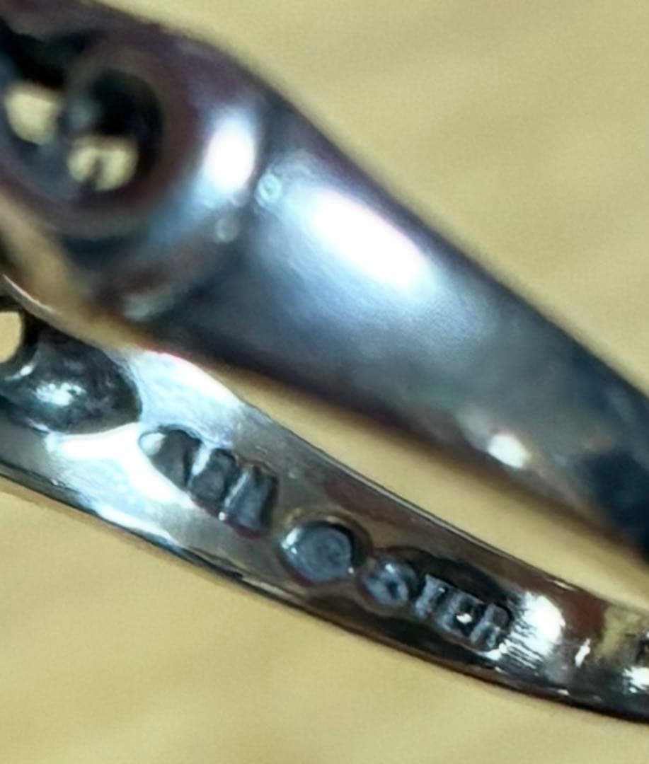 KBN KABANA ビンテージ　ブルートパーズスターリングシルバーリング