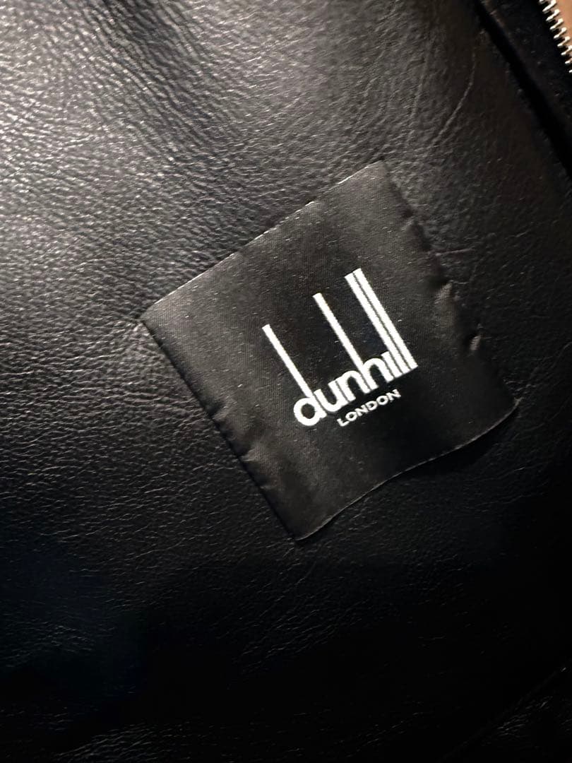 定価50万dunhill現行カーフレザージャケット ダンヒル