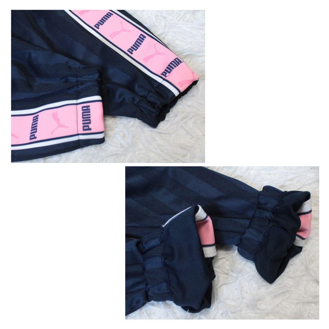 00s PUMA プーマ 上下 セットアップジャージ ピンク 紺 SS Y2K