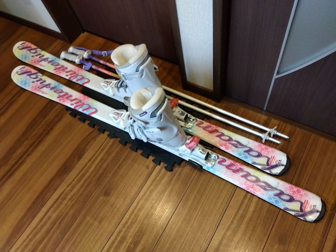 ♥あかねこさん♥KAZAMA レディース用 スキーセット メンテ・WAX済み✔
