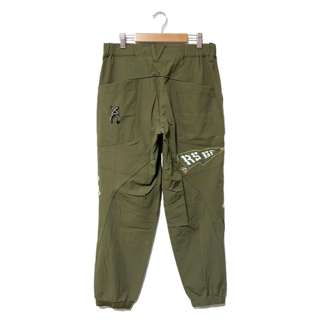 新品 ラッセルノ ゴルフ マルチロゴ ロングパンツ カーキ 2XL ゴルフパンツ