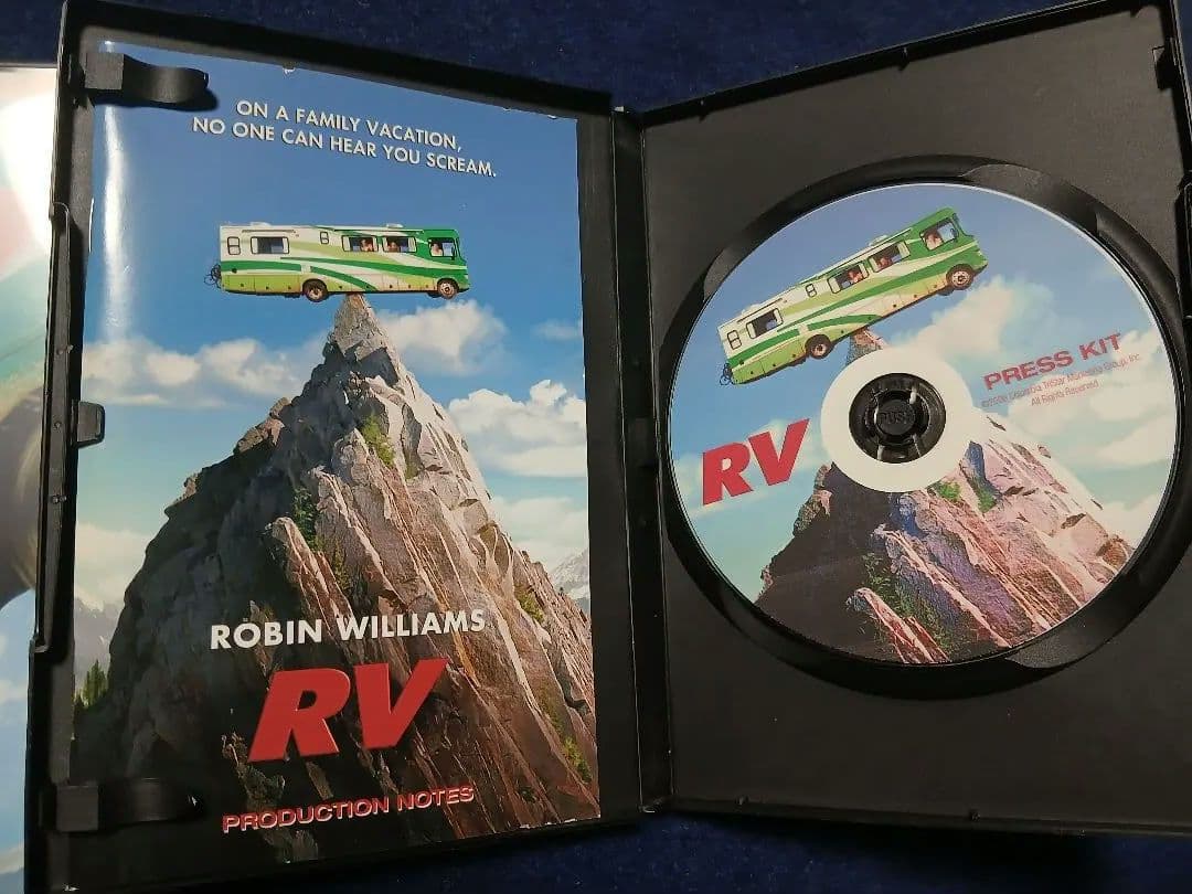 映画「RV」ロビン・ウィリアムズ実着用衣装、DVD&プレスキット
