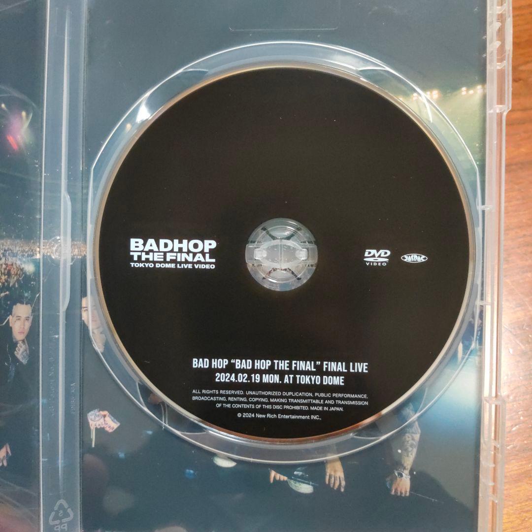 BADHOP DVD 東京ドームライブ　ＴＨＥ FINAL　バッドホップ