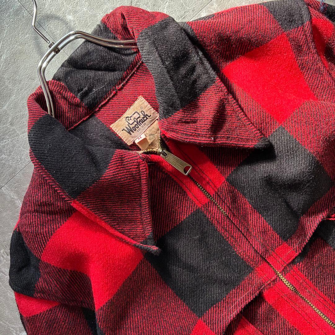 90s Woolrich バッファローチェックジャケット TALONジップ M