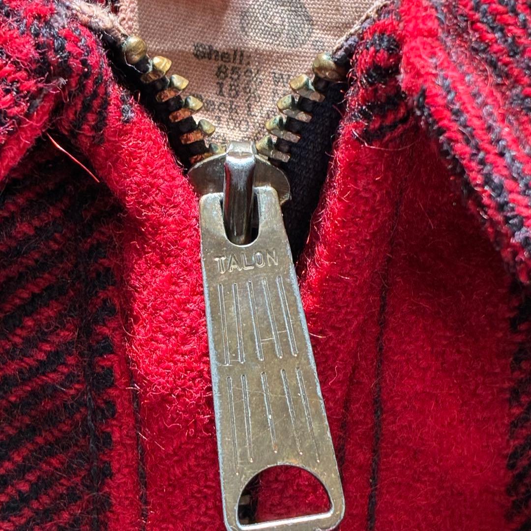 90s Woolrich バッファローチェックジャケット TALONジップ M