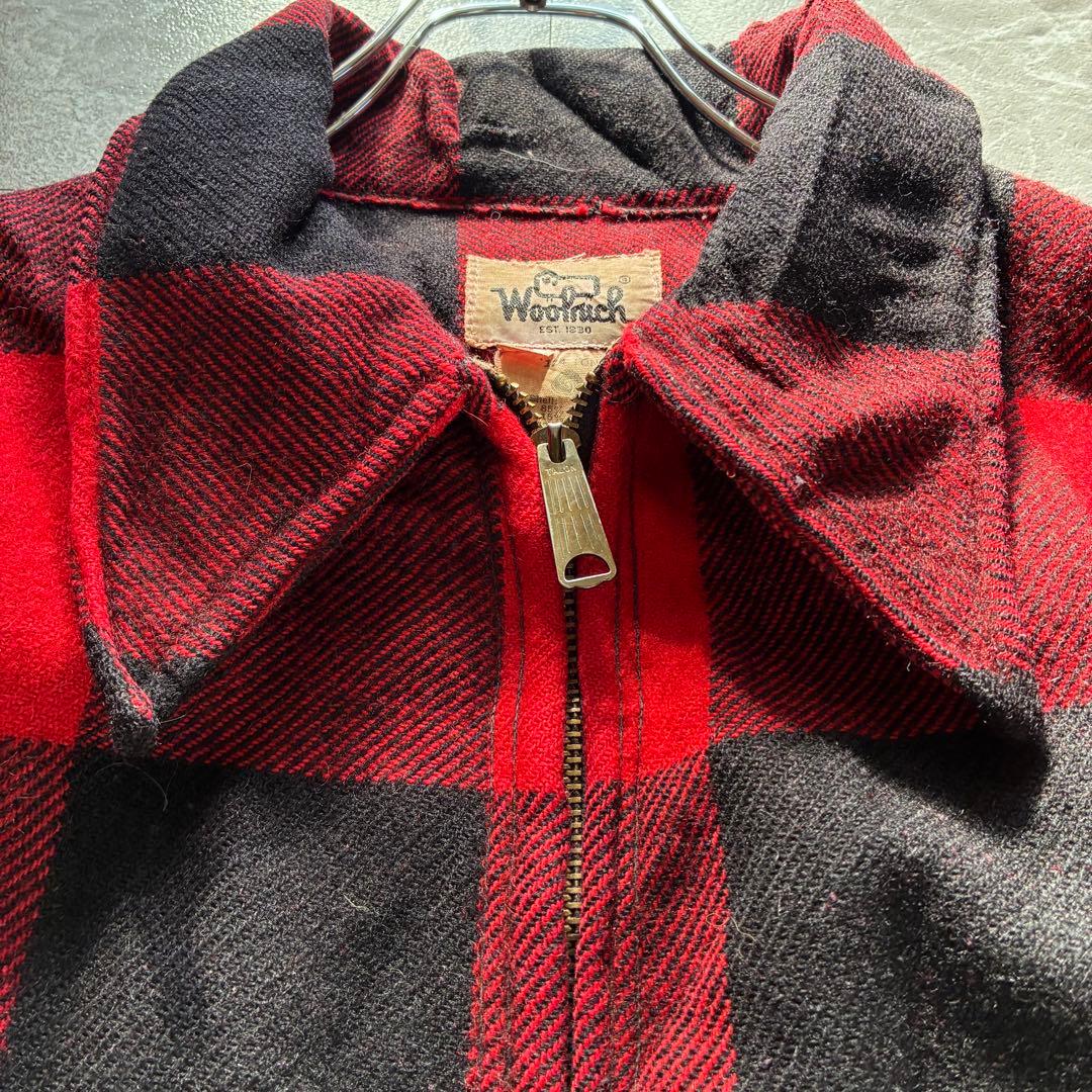 90s Woolrich バッファローチェックジャケット TALONジップ M