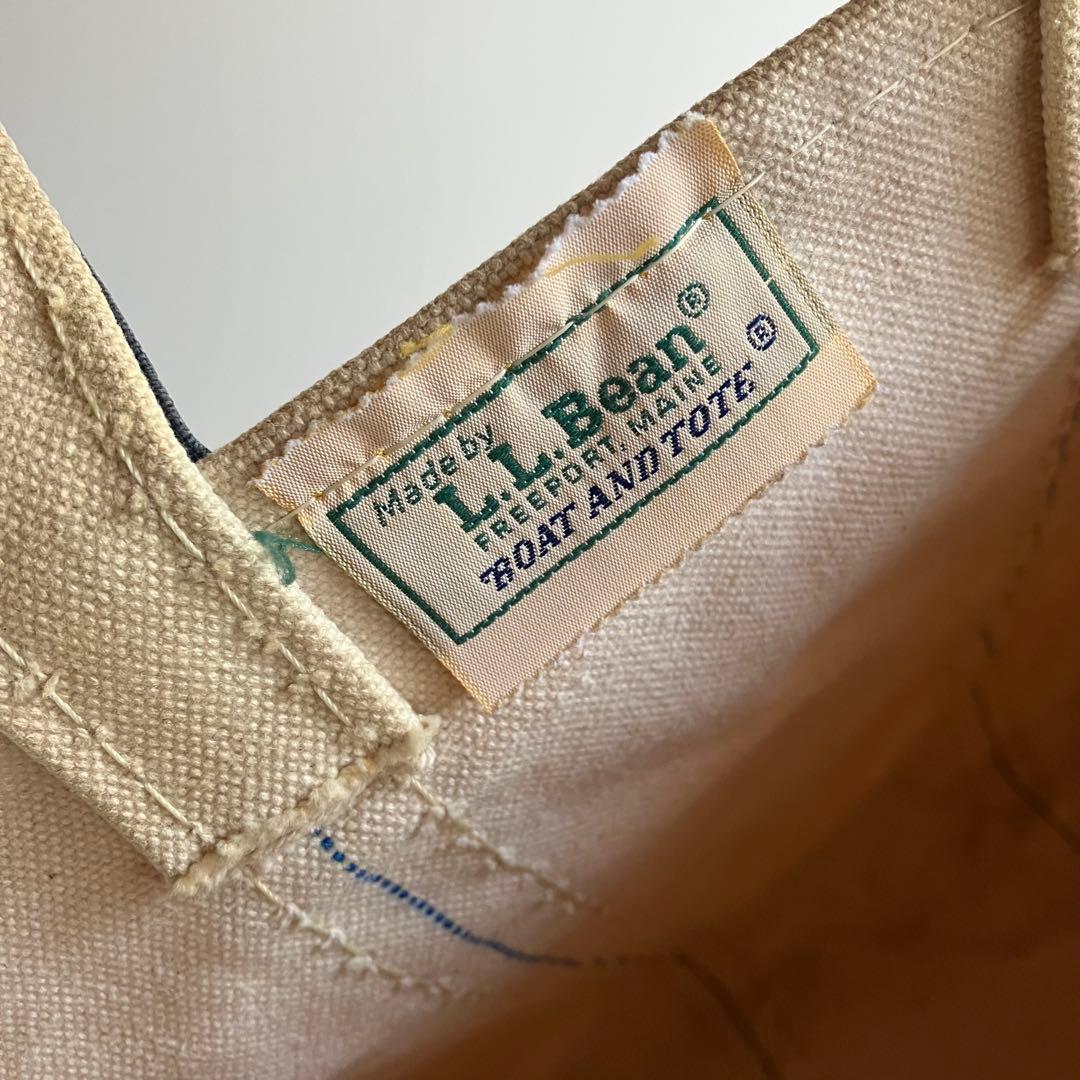 【80s】LL Bean トート バッグ ビンテージ / ギザタグ 2色タグ