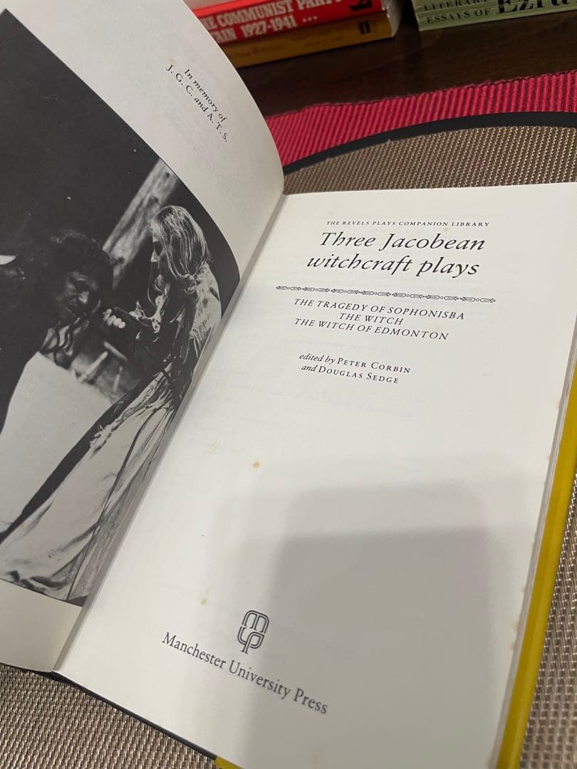 洋書 Three Jacobean Witchcraft Plays