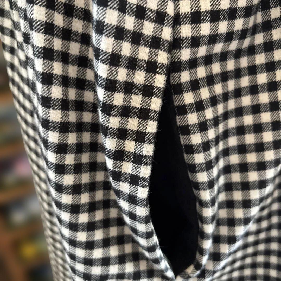 フリル襟　ローウエスト　ギャザーワンピース　ロングワンピース　ハンドメイド