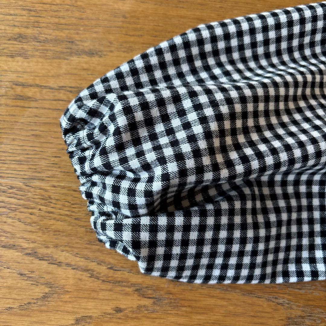 フリル襟　ローウエスト　ギャザーワンピース　ロングワンピース　ハンドメイド