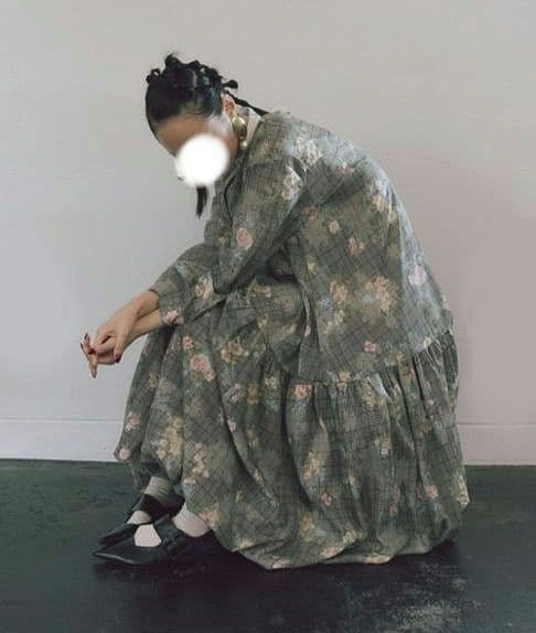 manana suerte✨️オリジナルプリントバルーンワンピース