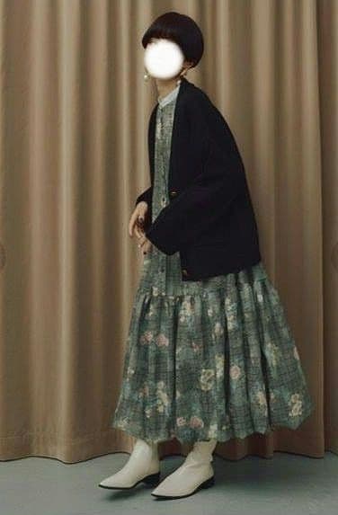 manana suerte✨️オリジナルプリントバルーンワンピース