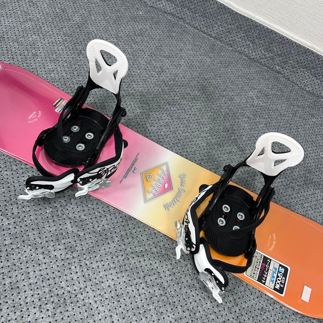 未使用 キッズスノーボード 110cm SPOON×バイン×ダイヤルブーツ