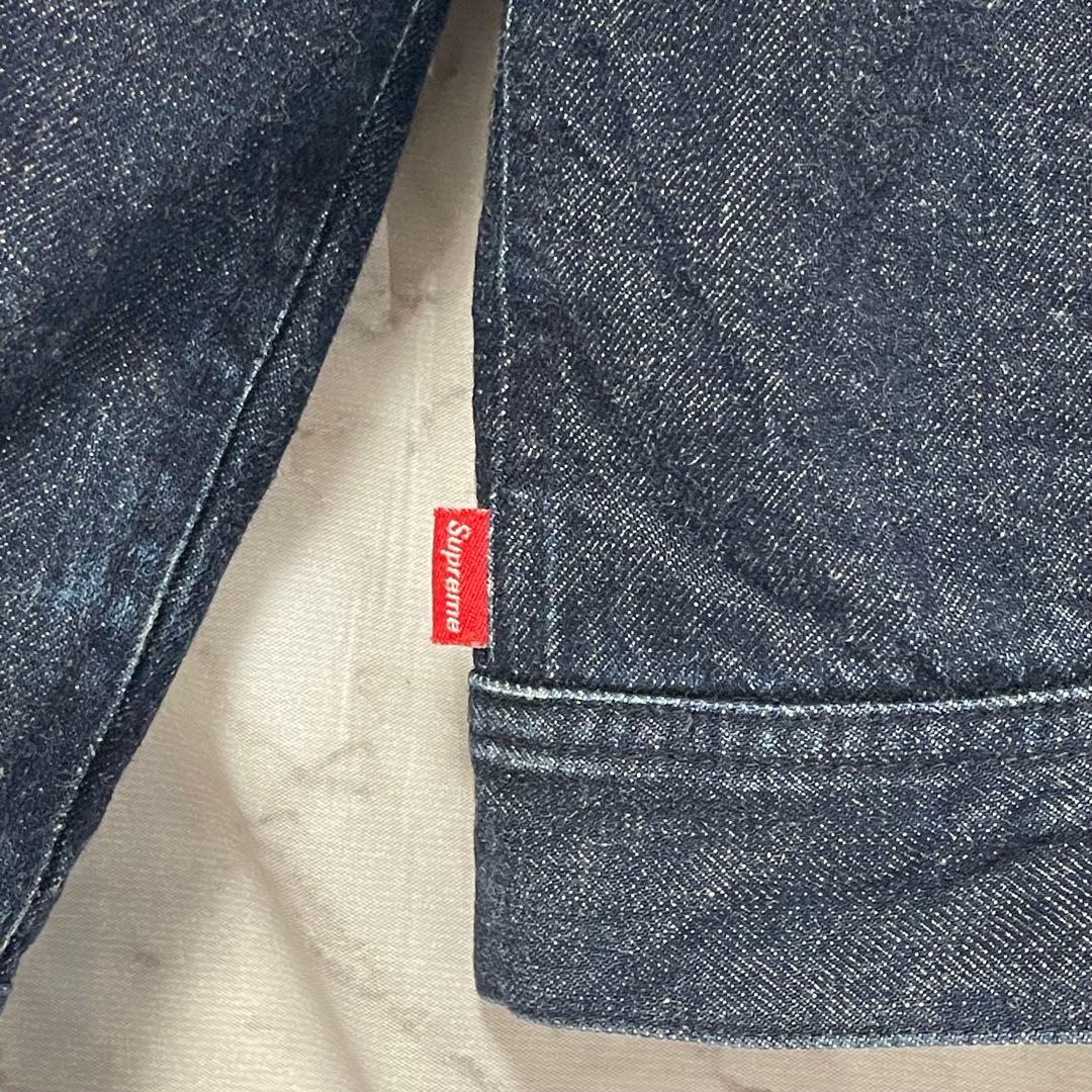 希少【12AW】Supreme デニム ワークジャケット M 赤チェック 裏地