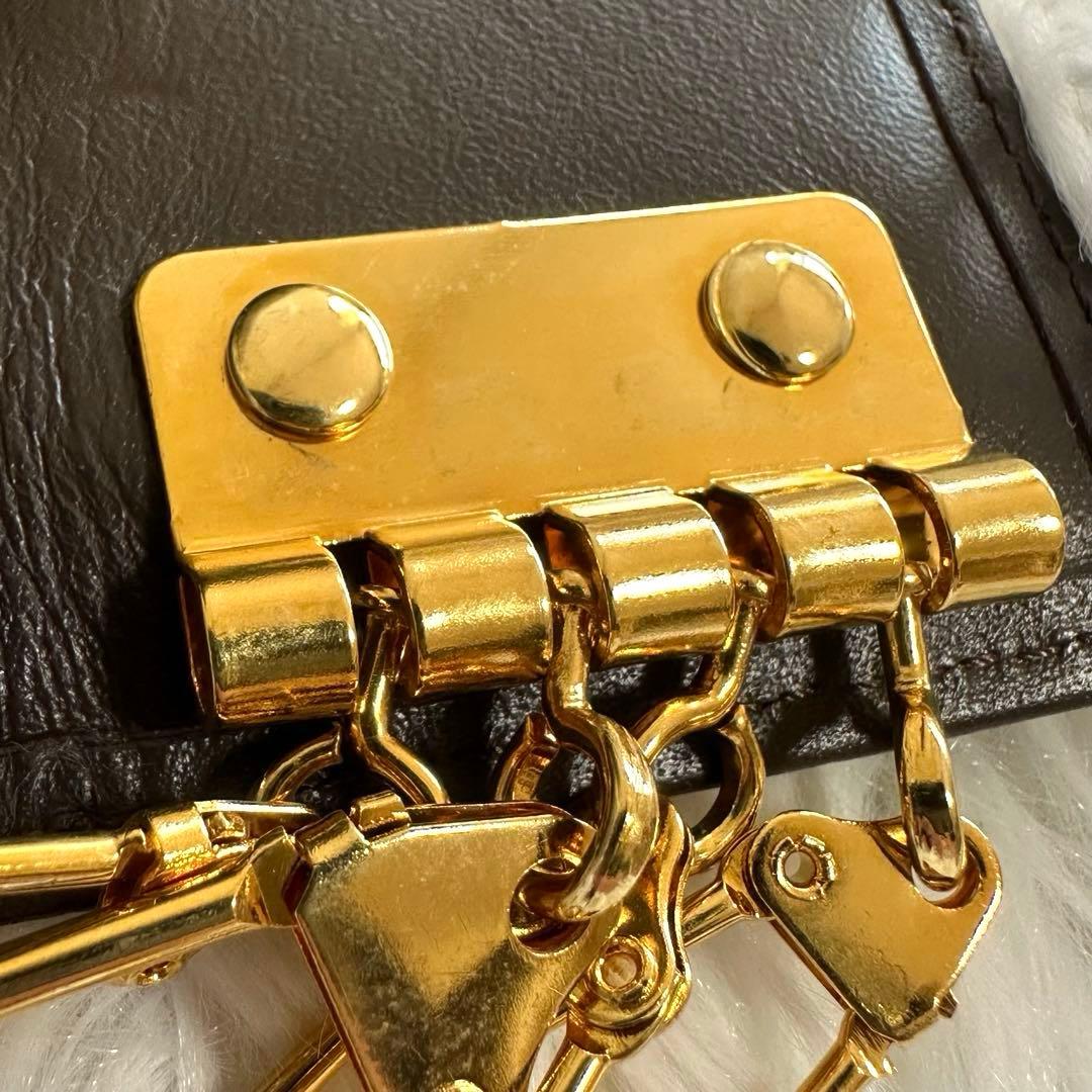 美品✨バーバリー ノバチェック 4連キーケース