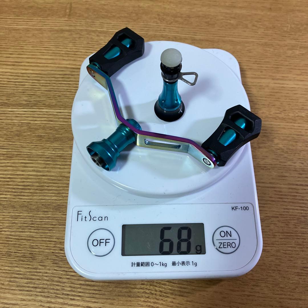 美品　ダイワ用　エメラルダスカラー　ドレス　ダブルハンドル　ハイテン　スタンド