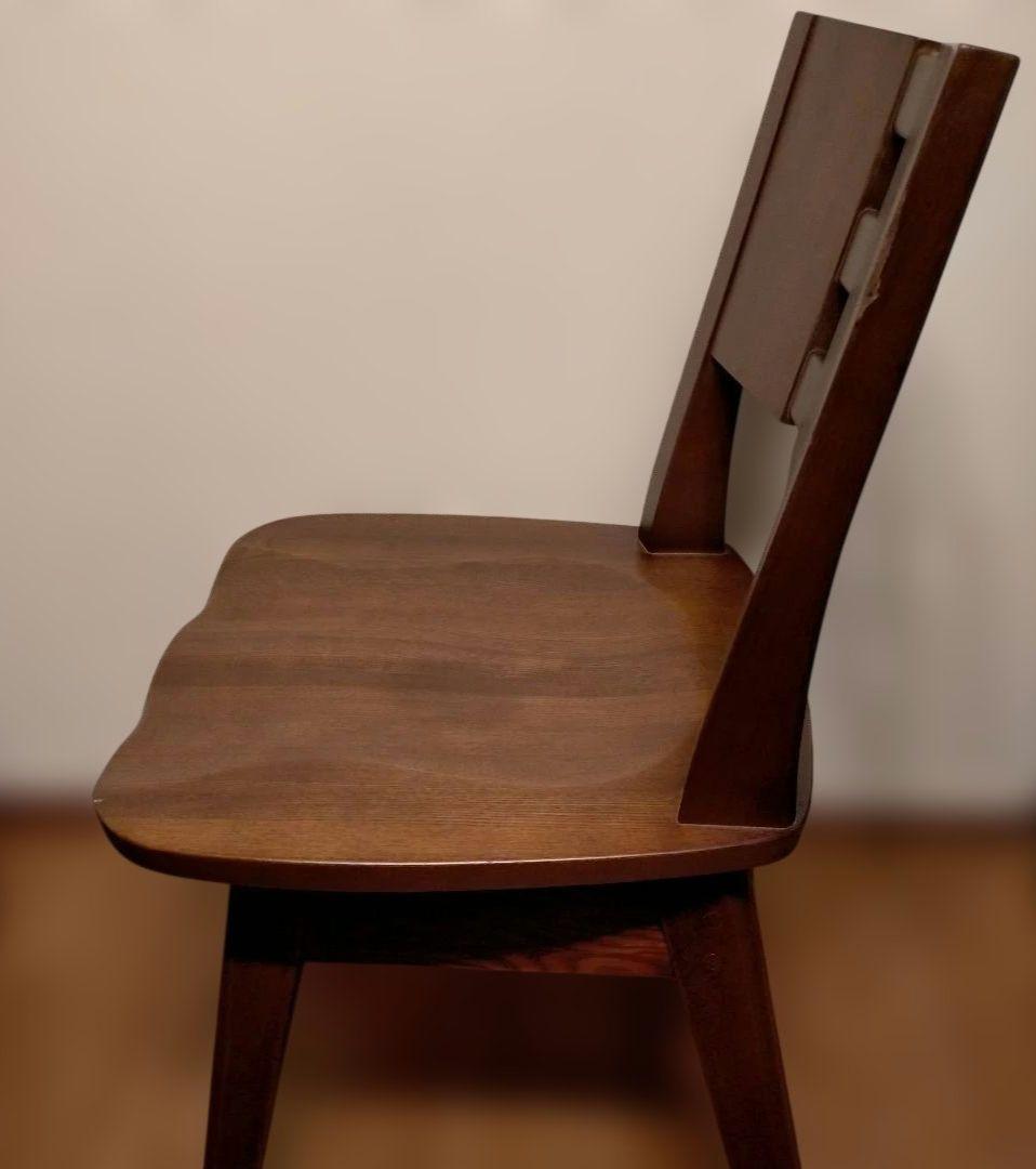 ダイニングチェア 回転式 椅子 北欧 回転椅子 木製 国産 1脚 酒井製作所