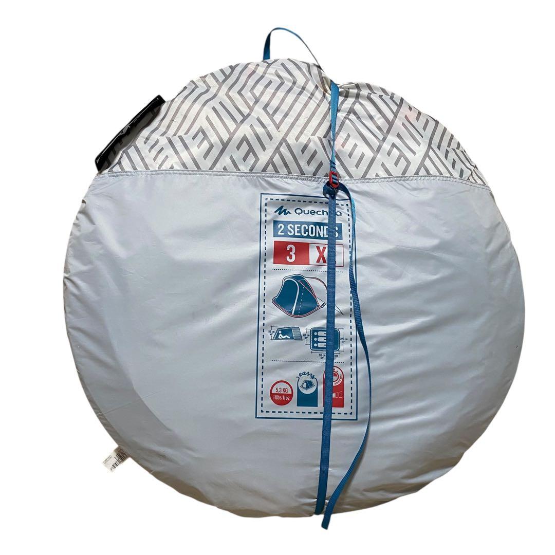 【良品】QUECHUAケシュアポップアップテント 2SECONDS XL 3人用
