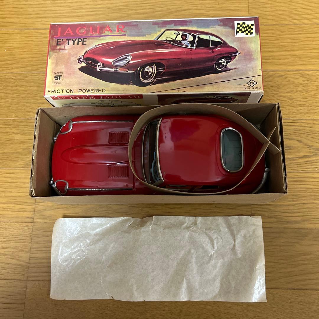 野村トーイ ブリキ ジャガー E-TYPE フリクション オリジナル当時のまま