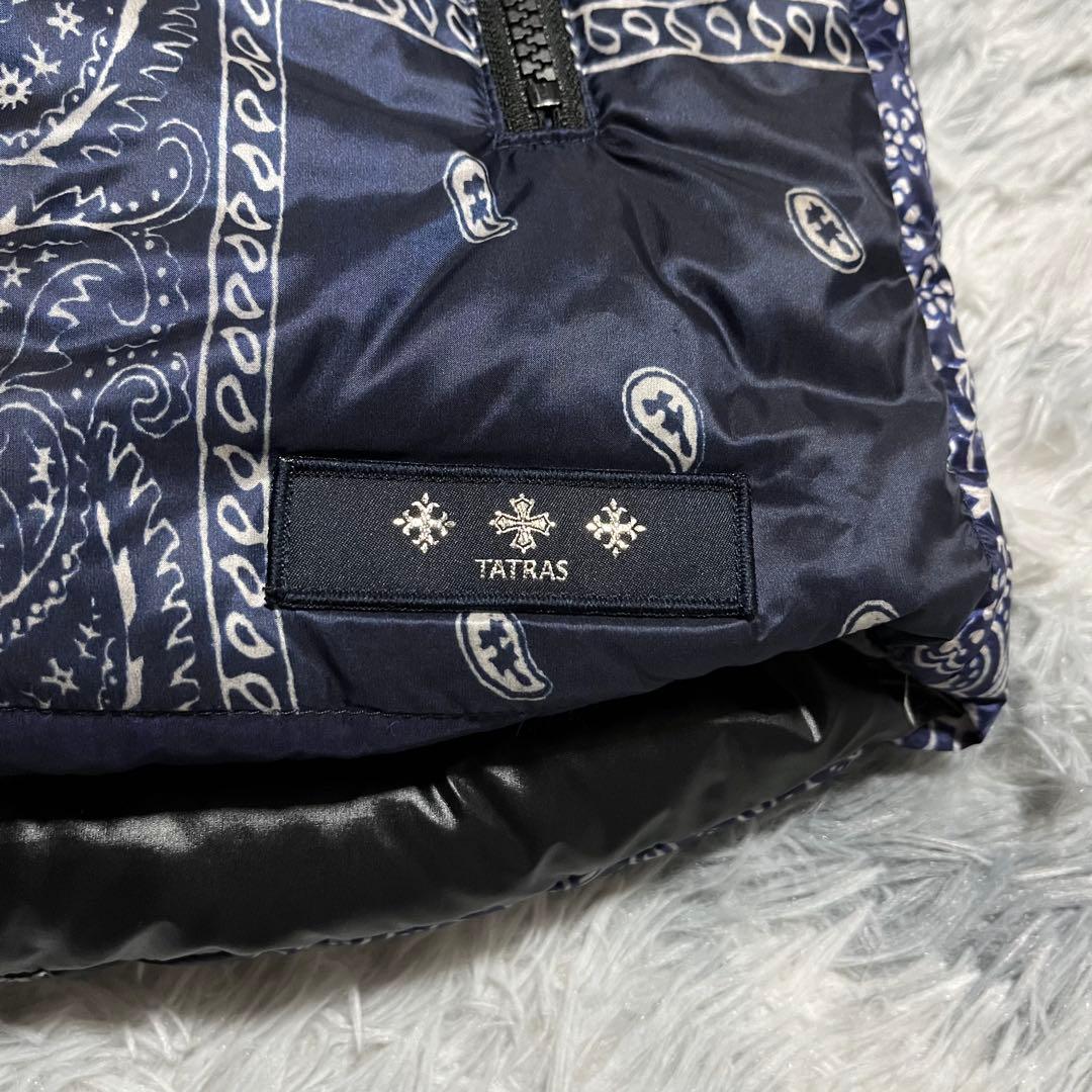 美品　TATRAS タトラス リバーシブル ダウンベスト ペイズリー柄　L