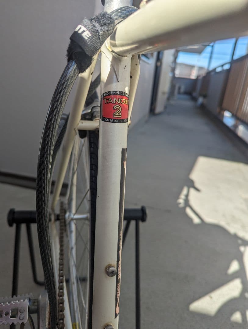 自転車　パナソニックのロードをピストに