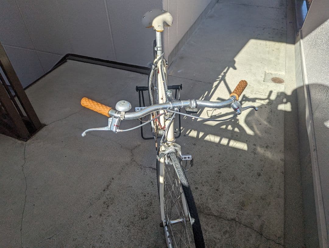 自転車　パナソニックのロードをピストに