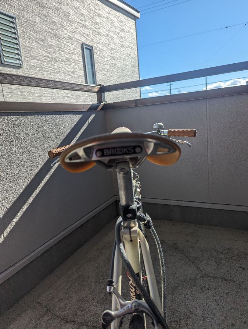 自転車　パナソニックのロードをピストに