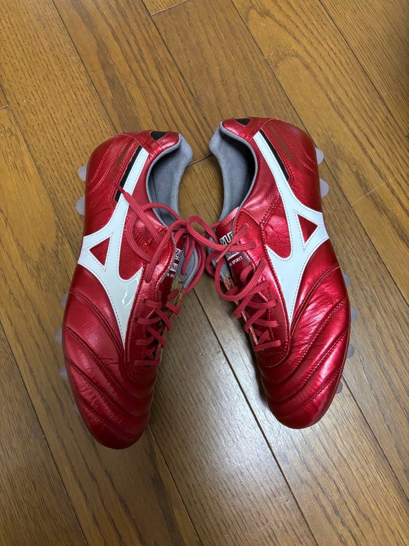 【新品】ミズノ モレリア 2 ジャパン 40周年記念モデル　ルビーレッド