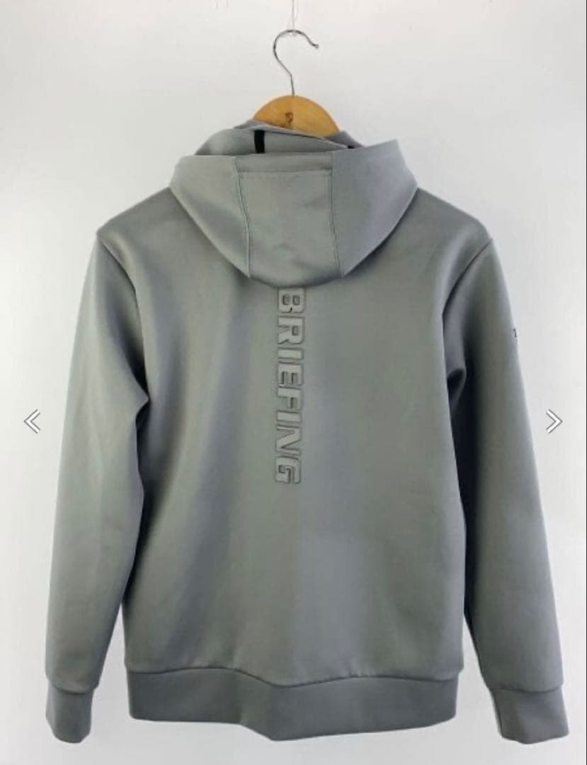 【美品】BRIEFING MENS 3D LOGO PARKA M グレー