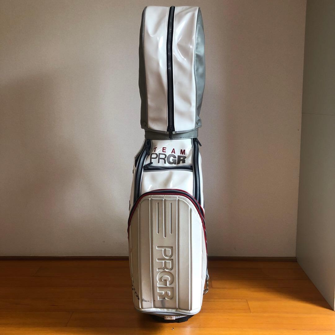 PRGR プロギア キャディバック ホワイト フードあり