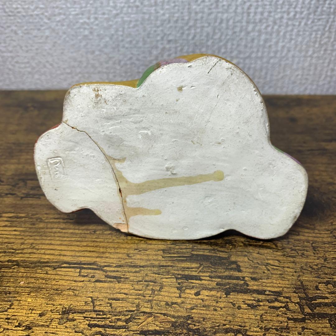 E-4 【アンティーク】博多人形風 土人形 おかっぱの女の子 置物