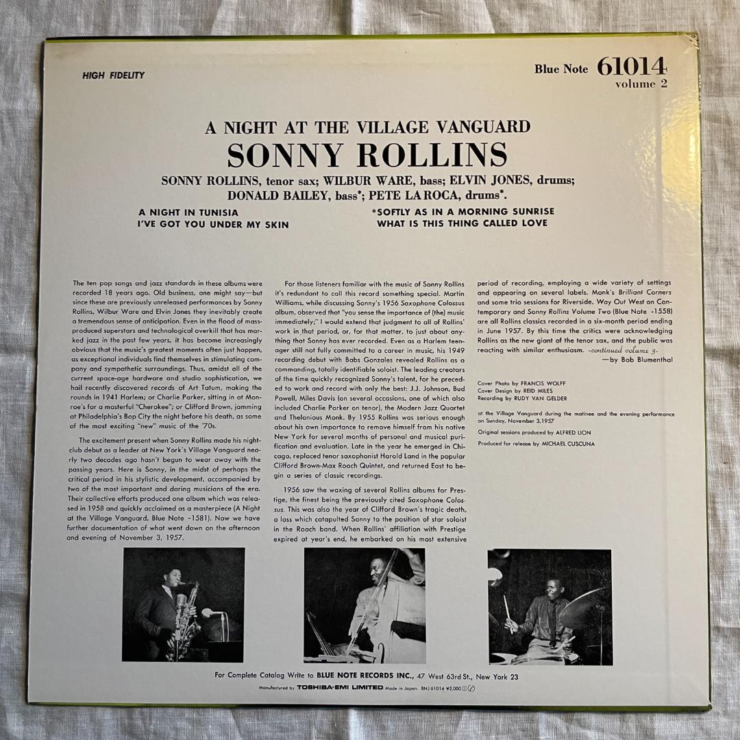 洋楽 Sonny Rollins A Night at the Village...2