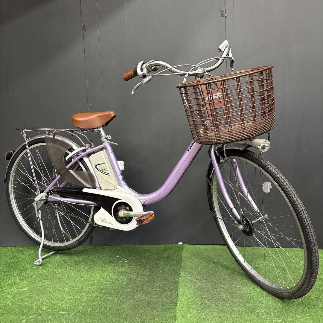 電動自転車 Panasonic Lithium vivi パープル 45★