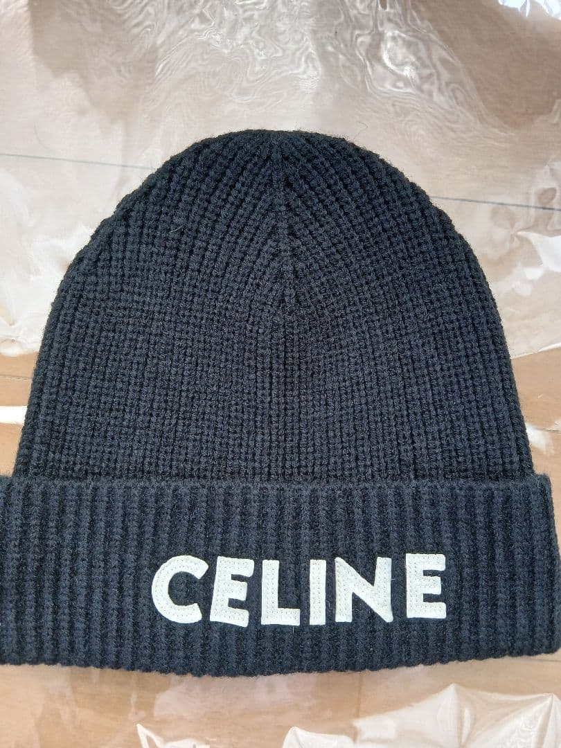 正規品新品CELINE ブラック ニット帽