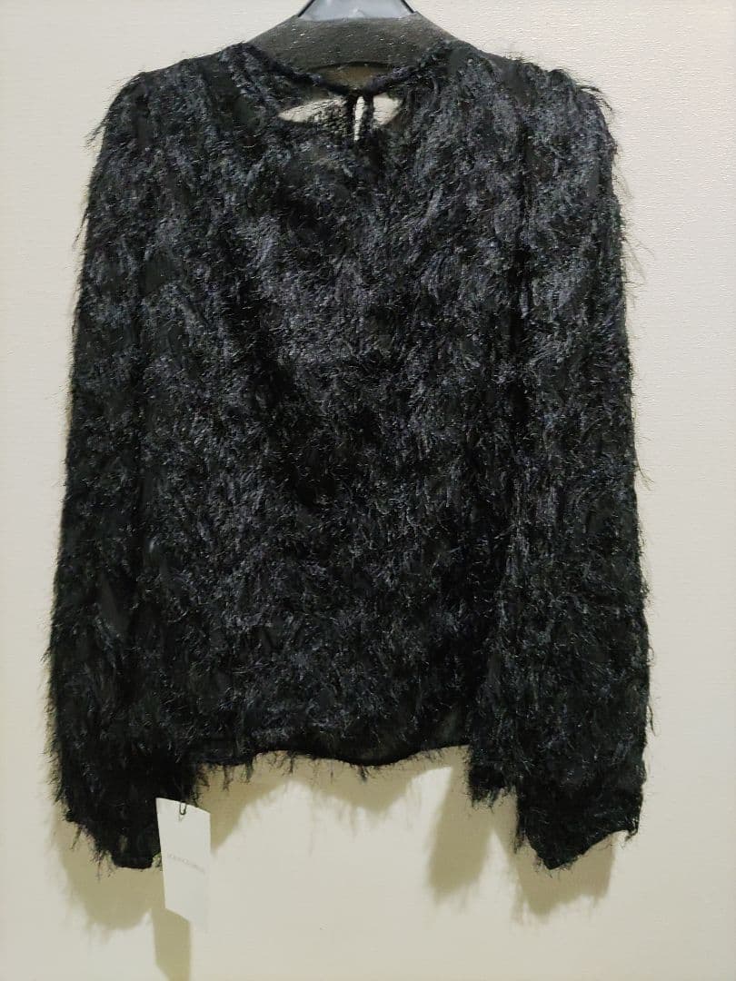 【Loungedress】ジャガードフェザーブラウス