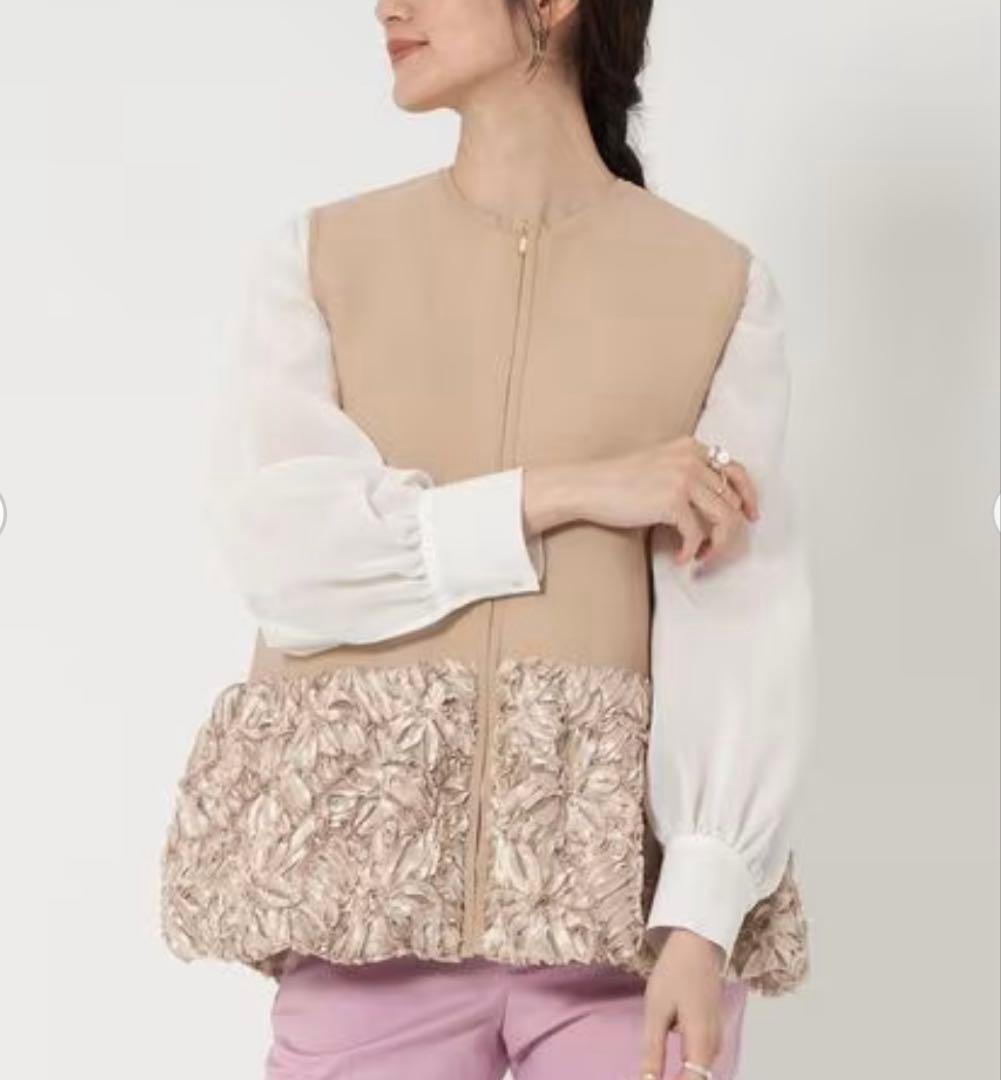 新品　ユナイテッドアローズ 定価¥2万9920円　ベスト　フラワー　ジレ