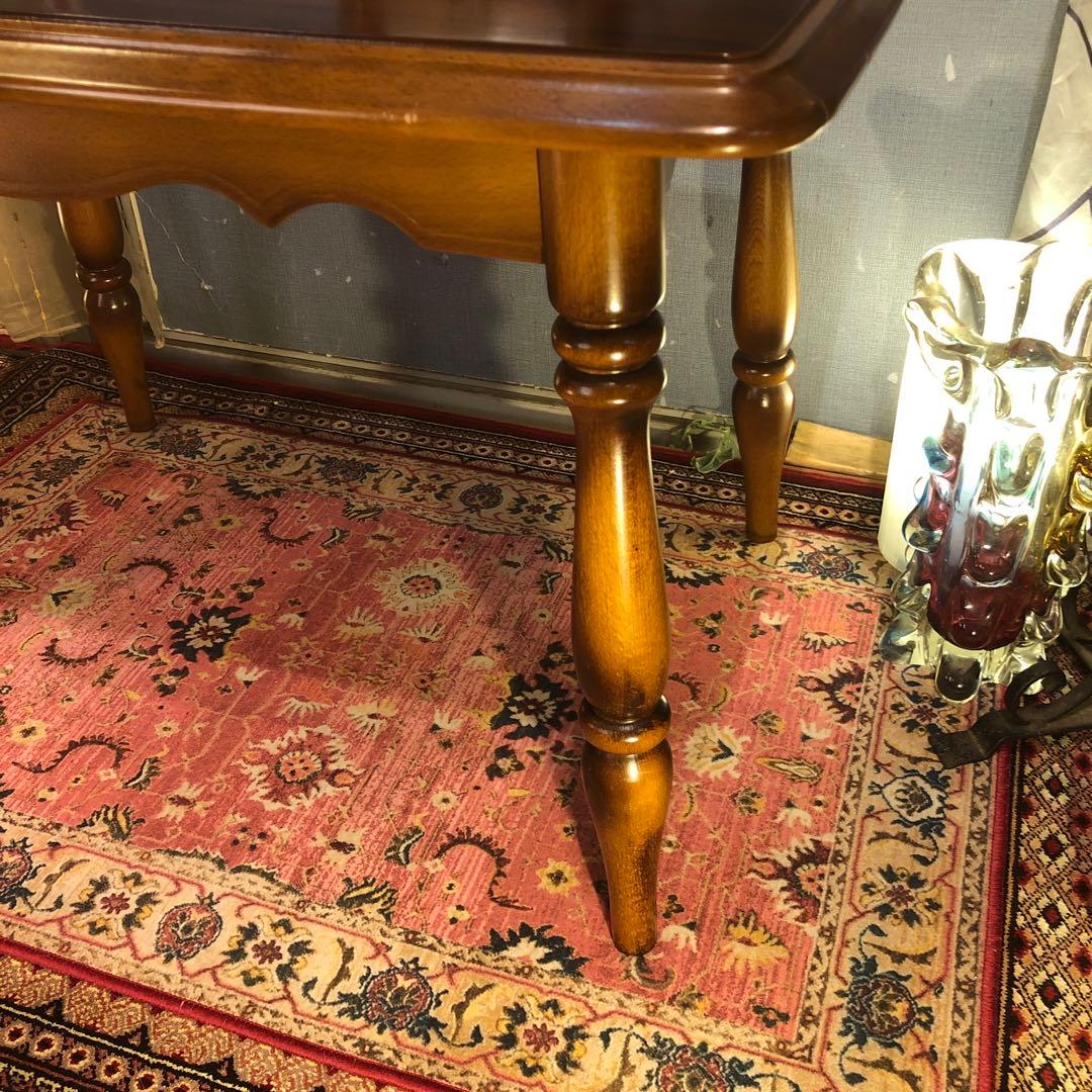 美品　カリモク　ヴィンテージ　コロニアル コンパクト　テーブル